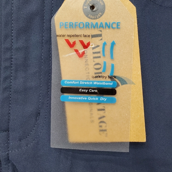 Tailor Vintage Performance Tech Pants Mens 36x32 Navy Stretch Canaan Slim NWT - Picture 8 of 16